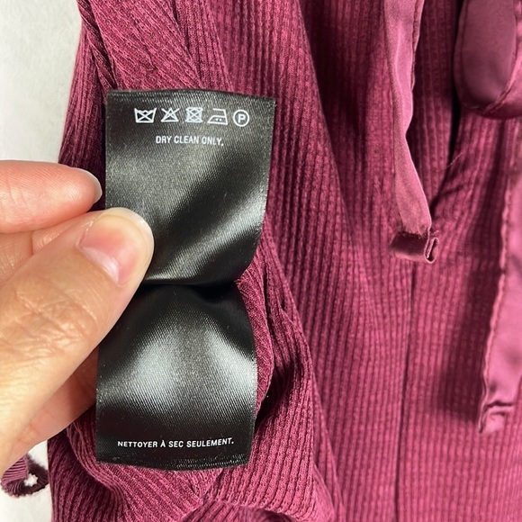 Anthropologie HD in Paris Jacenta Burgundy Wide Leg Jumpsuit Size XS - Picture 12 of 12